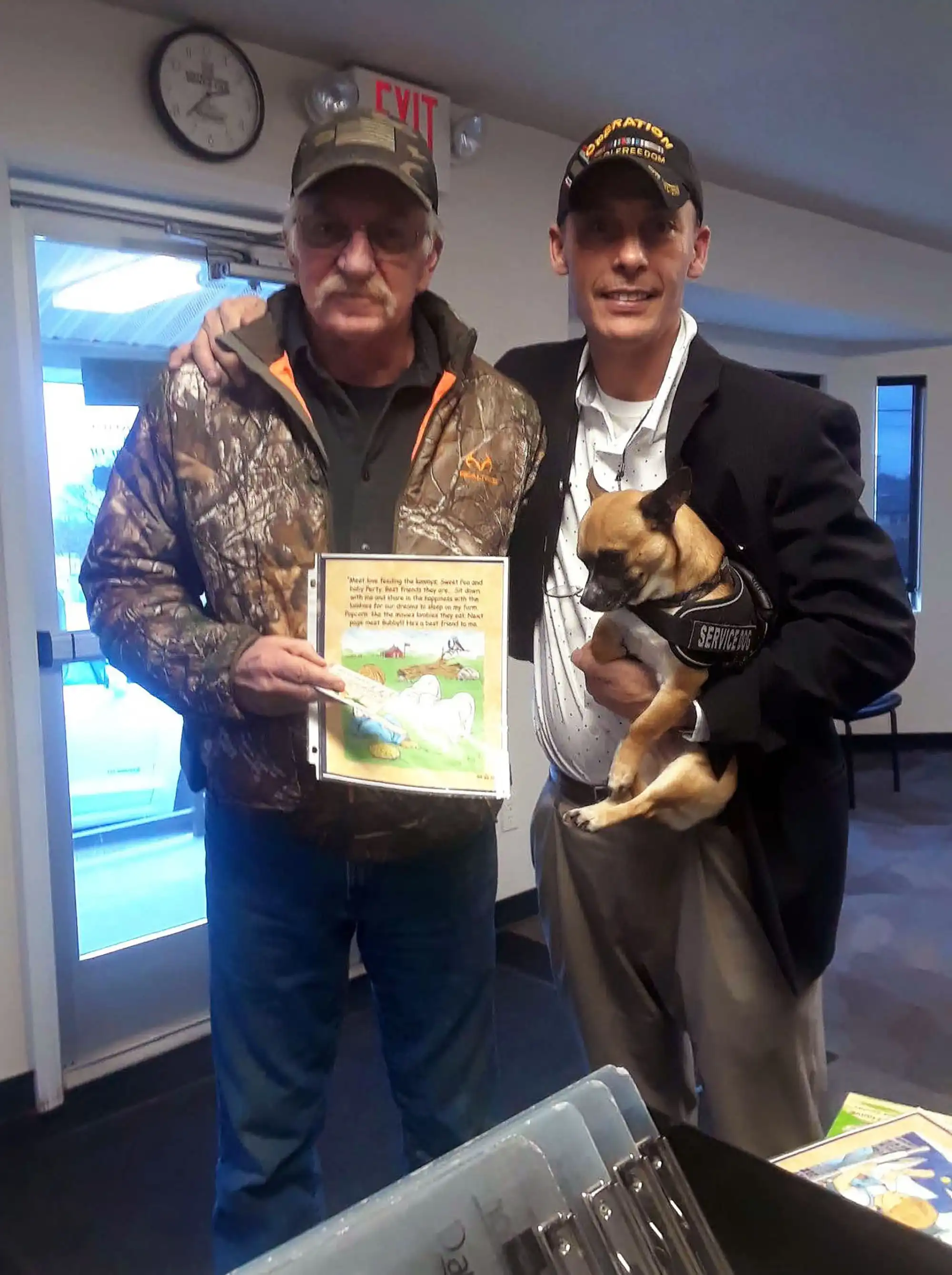 Our Veterans come together with David Haave author of Little Danny's Books; Veterans of Foreign Wars, USA.